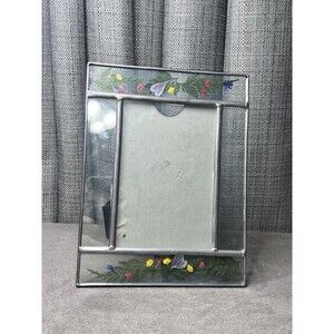 Pressed Dried Flowers Leaves Glass Picture Frame 4 x 6 inch Photo